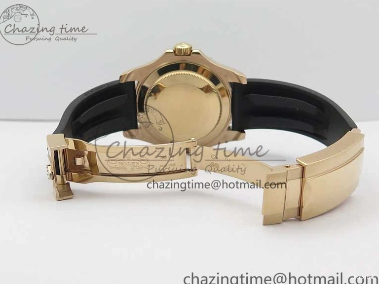 MiroTime 0523 Yacht-Master 116655 UBF 1:1 Best Edition 3D Black Ceramic Bezel on Black Rubber Strap A2836(Free Extra Strap) SunProtective 3061